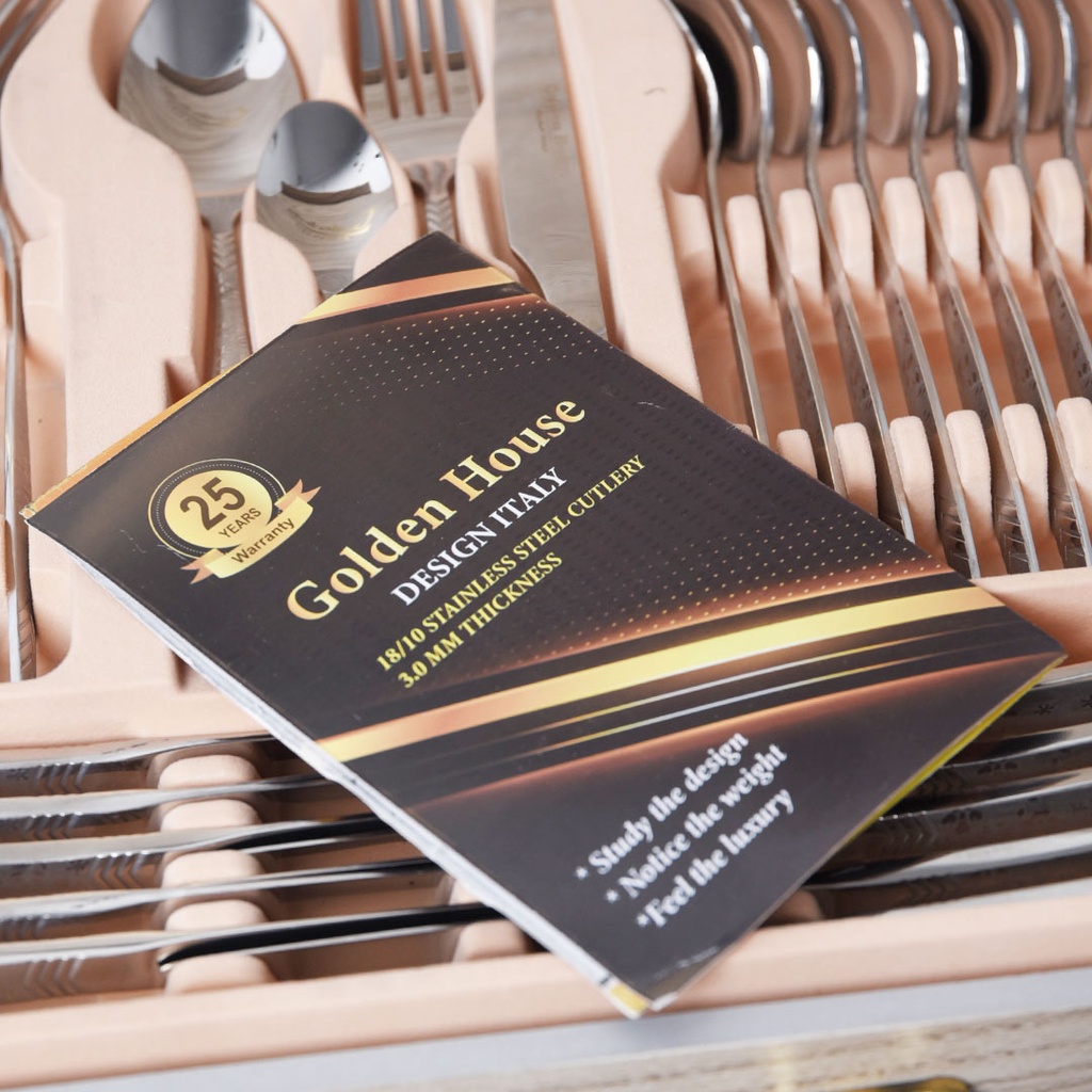 Coffret Ménagère De Cuisine 86 Pièces Golden House - Model 2