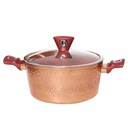 Batterie de Cuisine 10 Pièces Granite Golden House - Effet Cuivre