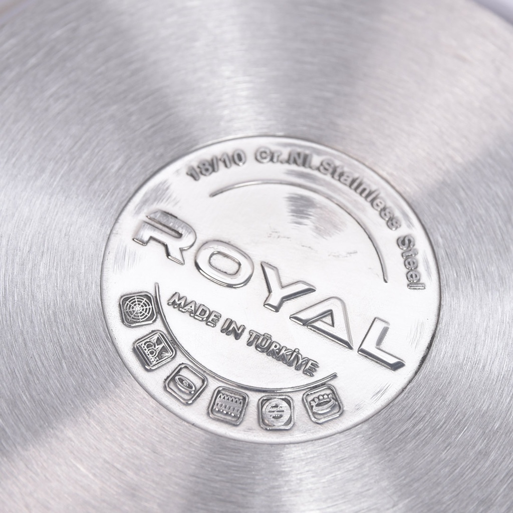 Ensemble de Batterie De Cuisine 7 Pièces Inox 18/10 Royal