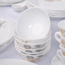 Service a Table en Porcelaine 64 Pièces IRIS Rond  - Model 3