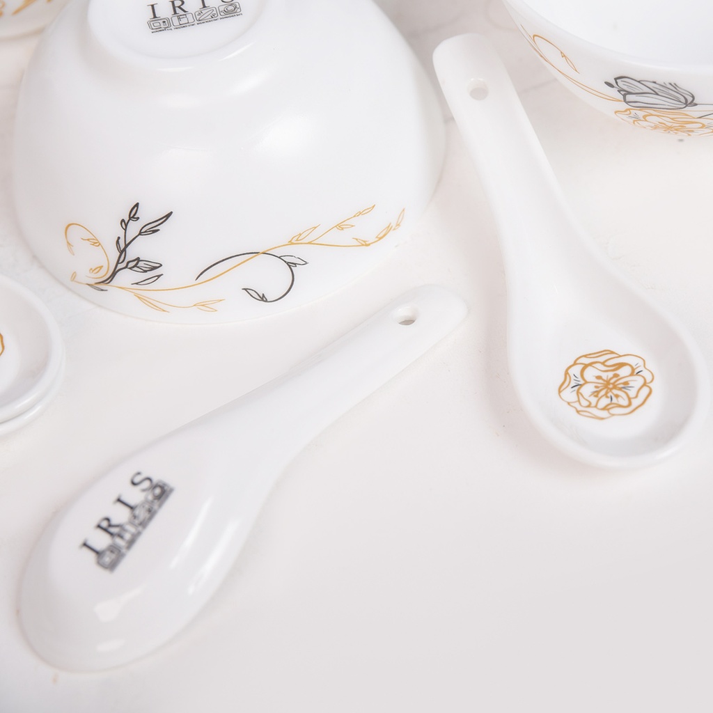 Service a Table en Porcelaine 64 Pièces IRIS Rond  - Model 3