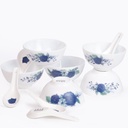 Service a Table en Porcelaine 64 Pièces IRIS Rond  - Model 1