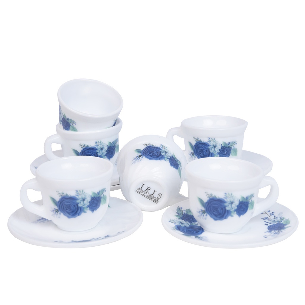 Service a Table en Porcelaine 64 Pièces IRIS Rond  - Model 1