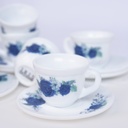 Service a Table en Porcelaine 64 Pièces IRIS Rond  - Model 1