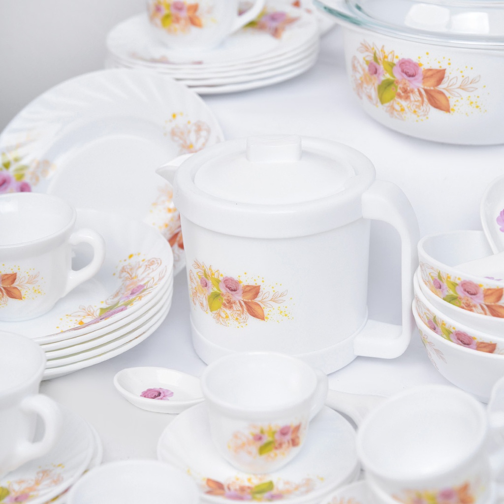 Service a Table en Porcelaine 64 Pièces IRIS Rond  - Model 2