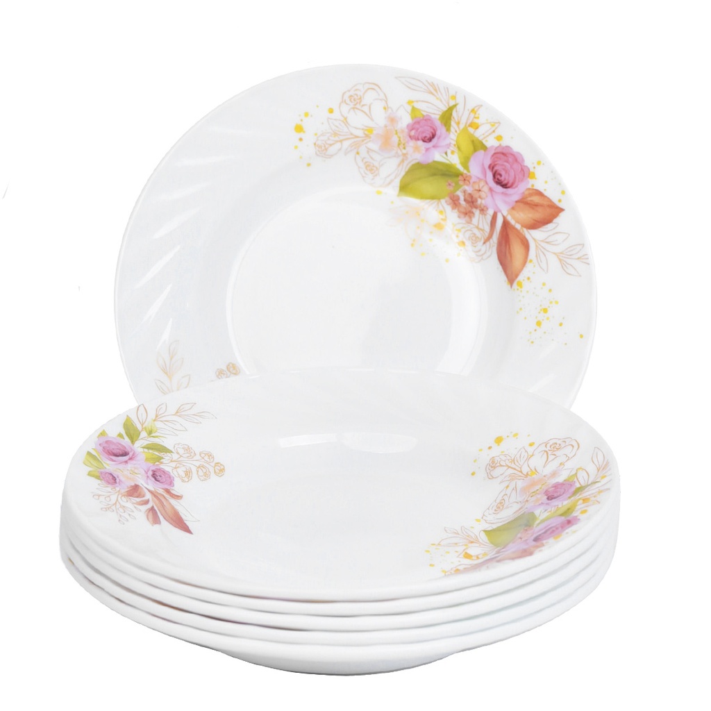 Service a Table en Porcelaine 64 Pièces IRIS Rond  - Model 2