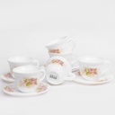 Service a Table en Porcelaine 64 Pièces IRIS Rond  - Model 2