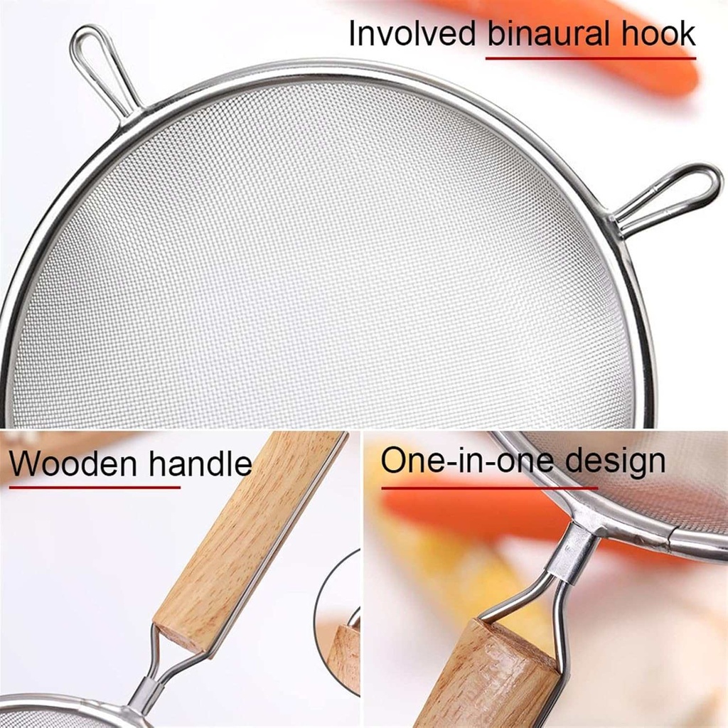 Pack de 2 Passoires En Acier Inoxydable 16/12Cm