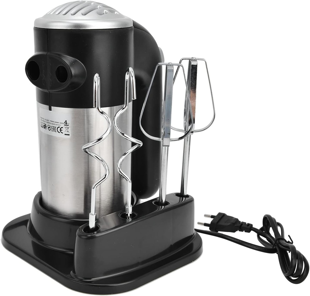 Batteur Mélangeur Electrique Florence Avec Support 300 W Noir