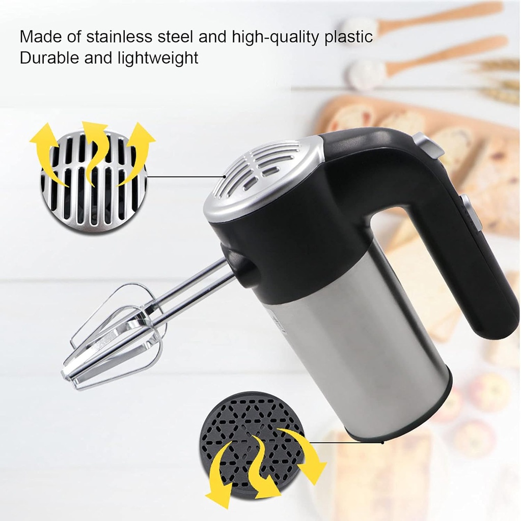 Batteur Mélangeur Electrique Florence Avec Support 300 W Noir