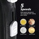 Batteur Mélangeur Electrique Florence Avec Support 300 W Noir