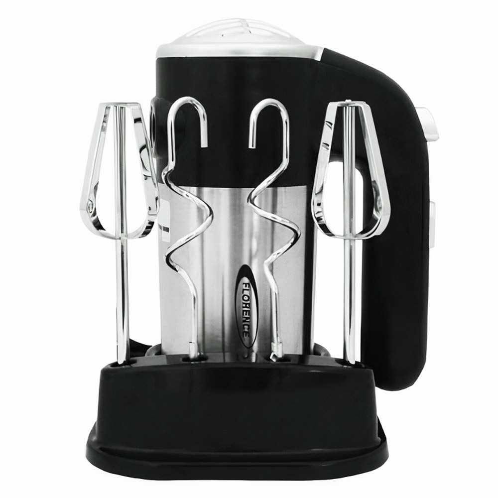 Batteur Mélangeur Electrique Florence Avec Support 300 W Noir