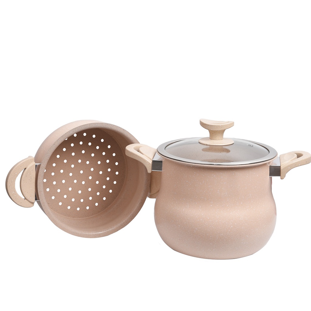 Couscoussier Granite Lines 5,5L 20 cm Beige