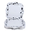 Service a Table en Porcelaine 64 Pièces IRIS Carré - Model 1