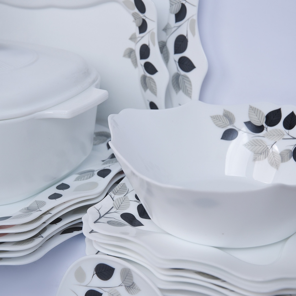 Service a Table en Porcelaine 64 Pièces IRIS Carré - Model 1