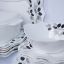 Service a Table en Porcelaine 64 Pièces IRIS Carré - Model 1