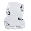 Service a Table en Porcelaine 64 Pièces IRIS Carré - Model 1