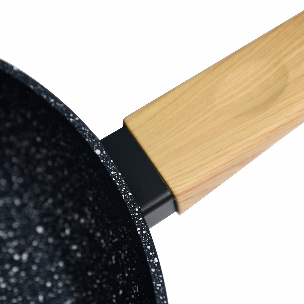 Batterie De Cuisine Sizar 21 Pièces Granite -Noir