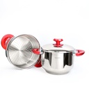 Couscoussier Inox Hascevher 6 Litres 22 cm