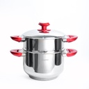 Couscoussier Inox Hascevher 6 Litres 22 cm