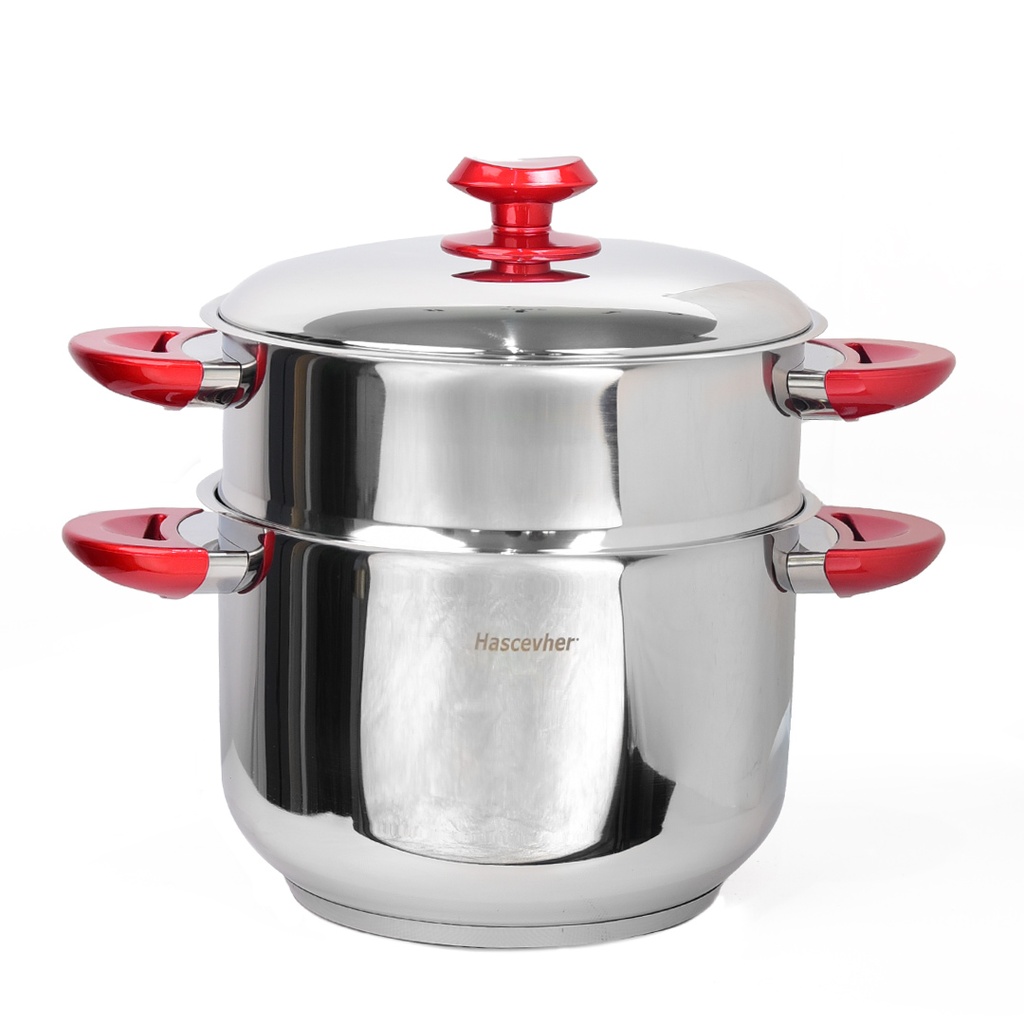 Couscoussier Inox Hascevher 8 Litres 24 cm