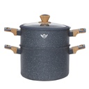 Batterie De Cuisine Sizar 21 Pièces Granite - Gris