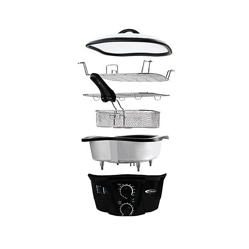 Multi-Cuiseur Électrique 8en1 Florence 1500W Noir 