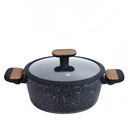 Batterie De Cuisine Sizar 21 Pièces Granite -Noir M2