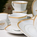 Service à Table 72 Pièces en Porcelaine Florence M3- Carré