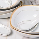 Service à Table 72 Pièces en Porcelaine Florence M3- Carré