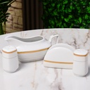 Service à Table 72 Pièces en Porcelaine Florence M3- Carré