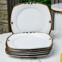 Service à Table 72 Pièces en Porcelaine Florence M4- Carré