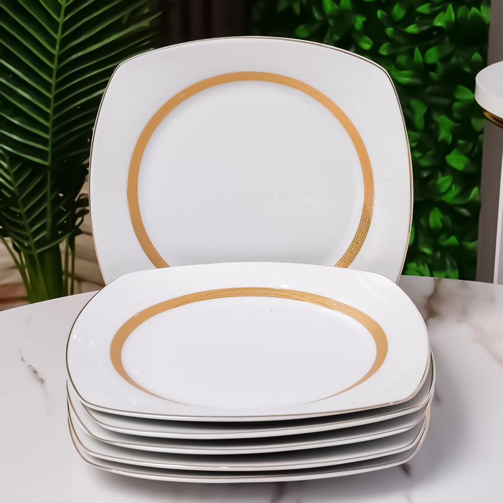 Service à Table 72 Pièces en Porcelaine Florence M2- Carré