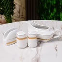 Service à Table 72 Pièces en Porcelaine Florence M2- Carré