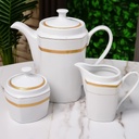 Service à Table 72 Pièces en Porcelaine Florence M2- Carré