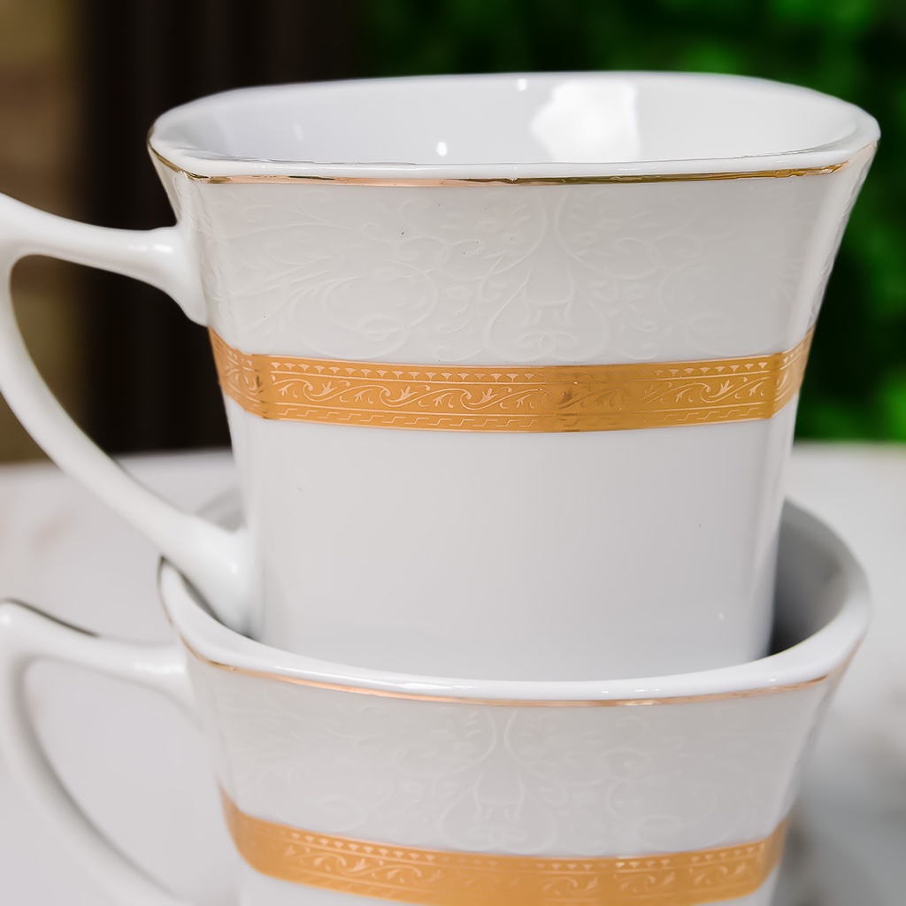 Service à Table 72 Pièces en Porcelaine Florence M2- Carré