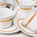 Service à Table 72 Pièces en Porcelaine Florence M2- Carré