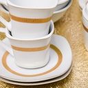 Service à Table 72 Pièces en Porcelaine Florence M2- Carré