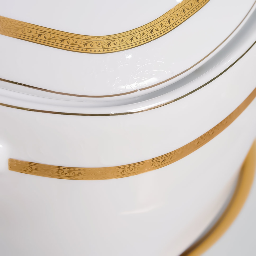 Service à Table 72 Pièces en Porcelaine Florence M2- Carré