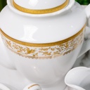 Service à Table 72 Pièces en Porcelaine Florence M3- Rond