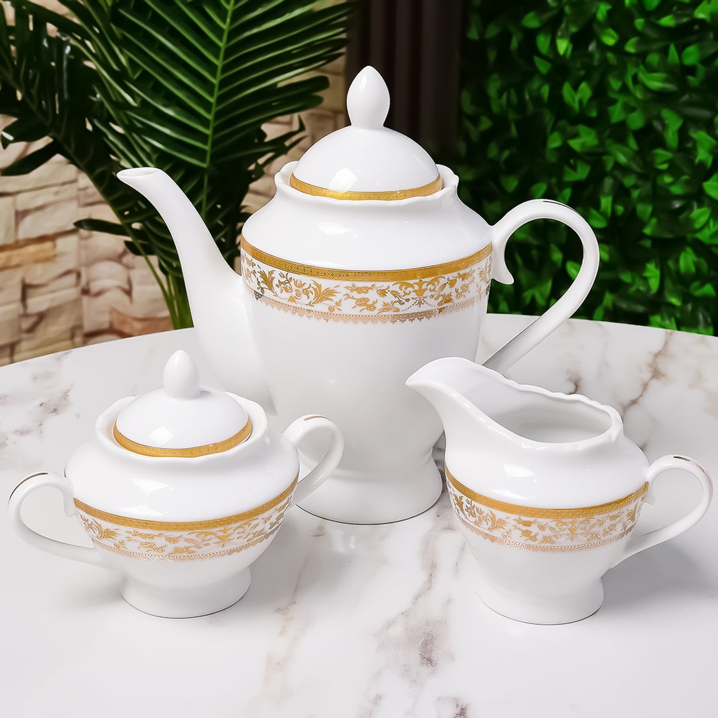 Service à Table 72 Pièces en Porcelaine Florence M3- Rond