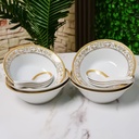 Service à Table 72 Pièces en Porcelaine Florence M3- Rond