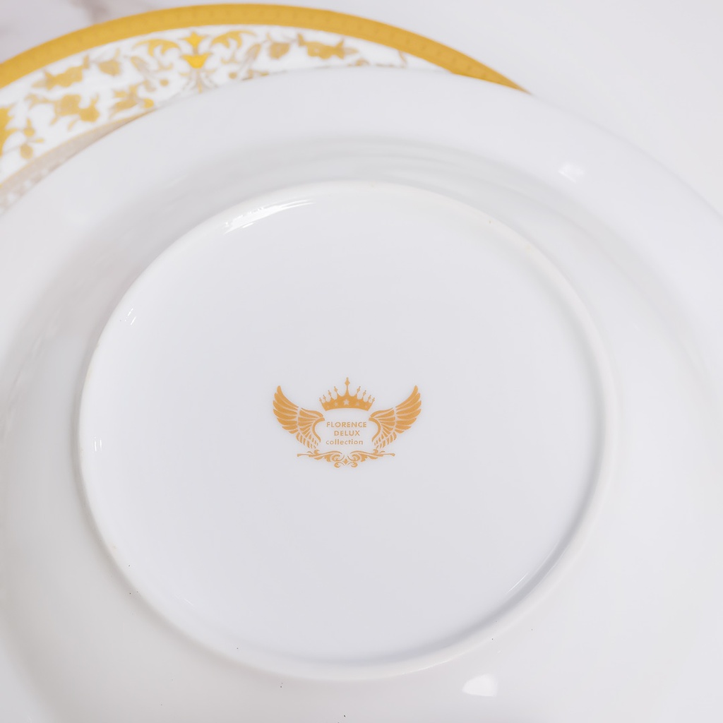 Service à Table 72 Pièces en Porcelaine Florence M3- Rond