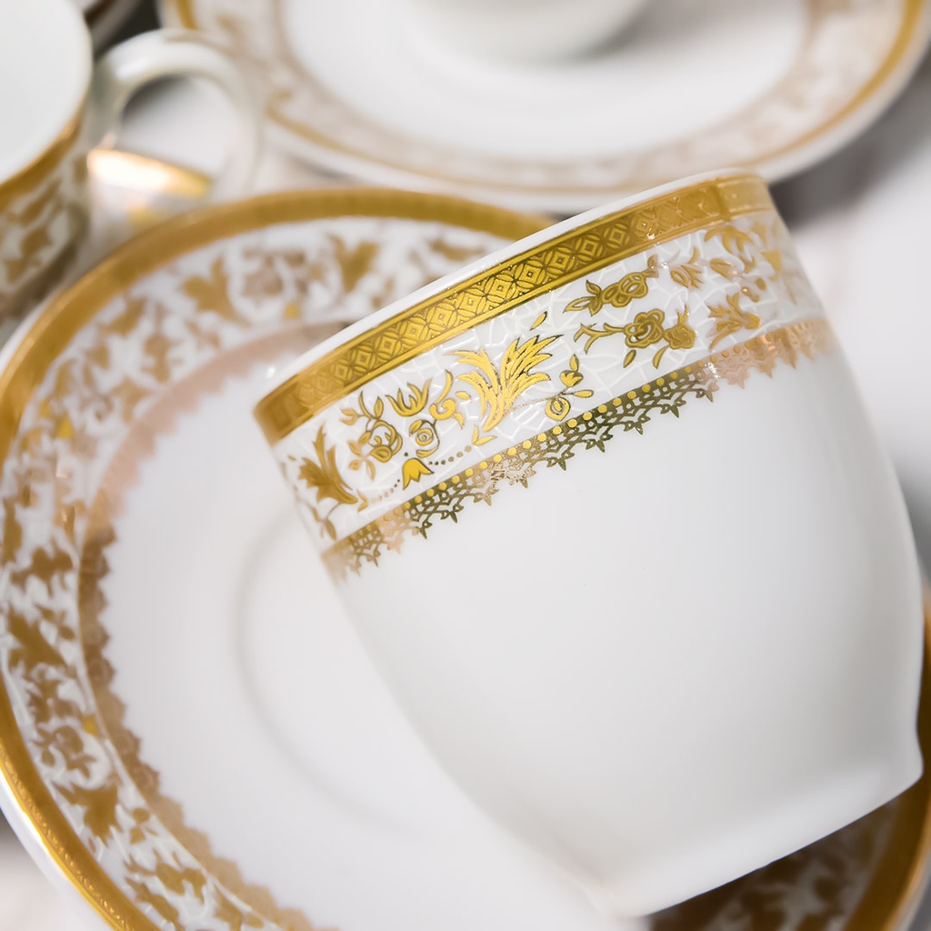 Service à Table 72 Pièces en Porcelaine Florence M3- Rond