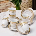 Service à Table 72 Pièces en Porcelaine Florence M3- Rond