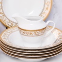 Service à Table 72 Pièces en Porcelaine Florence M3- Rond