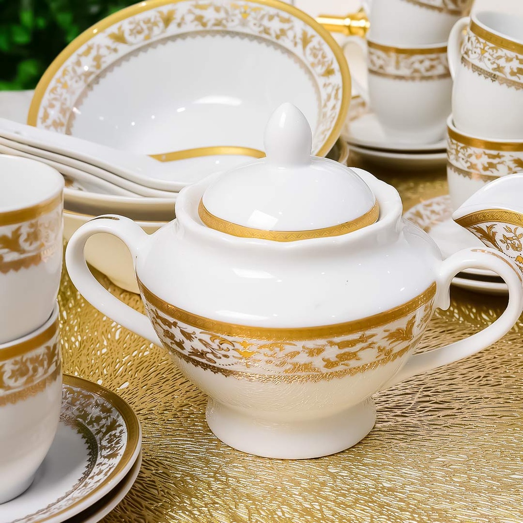 Service à Table 72 Pièces en Porcelaine Florence M3- Rond