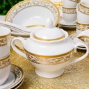 Service à Table 72 Pièces en Porcelaine Florence M3- Rond