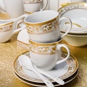 Service à Table 72 Pièces en Porcelaine Florence M3- Rond