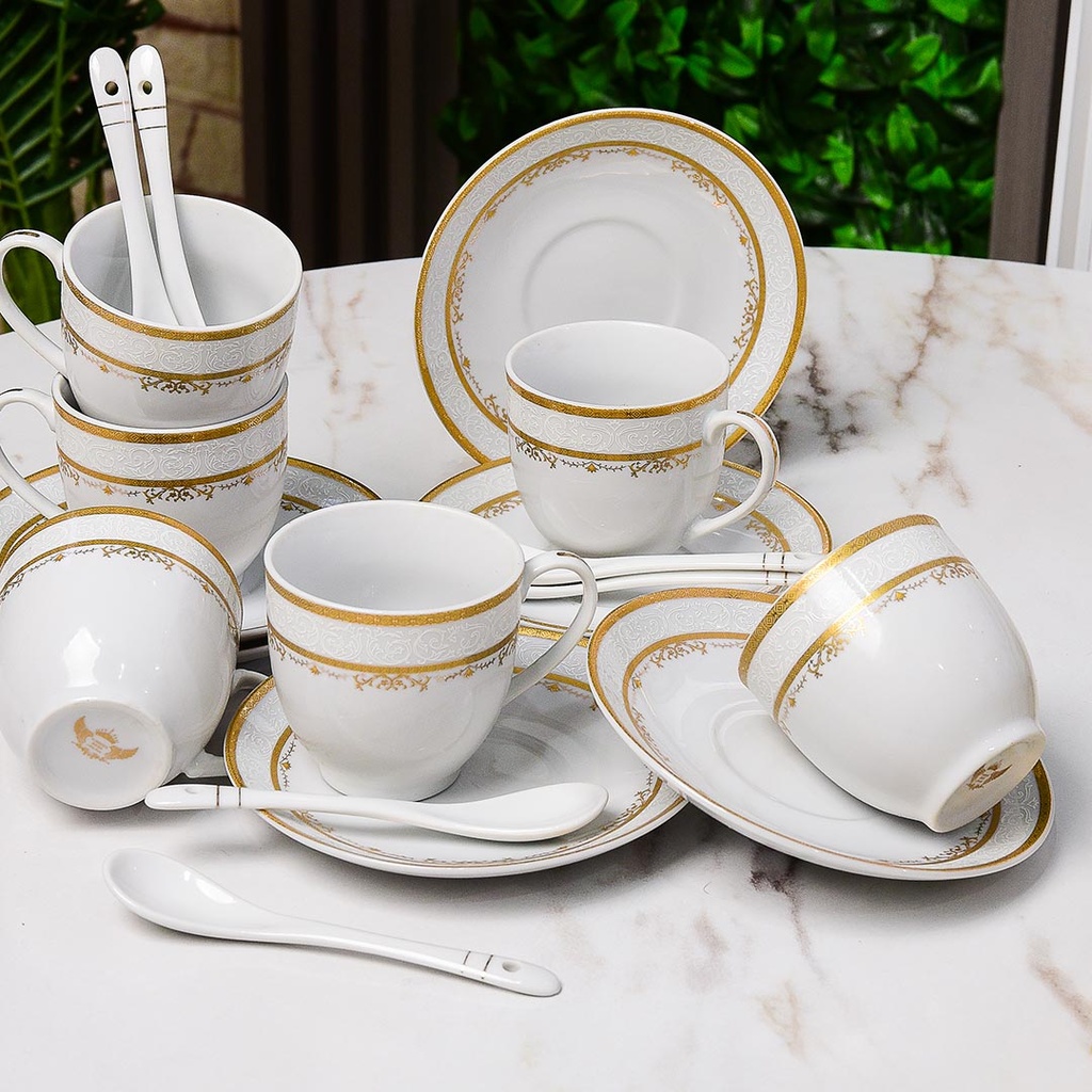 Service à Table 72 Pièces en Porcelaine Florence M2- Rond